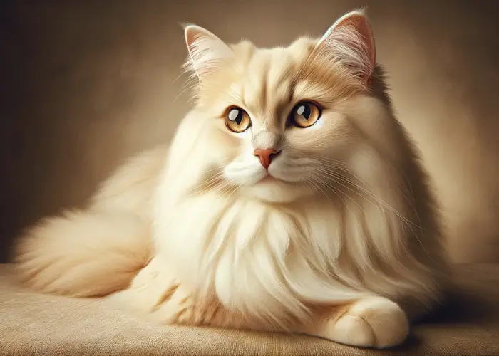 the allure of a cream-colored cat